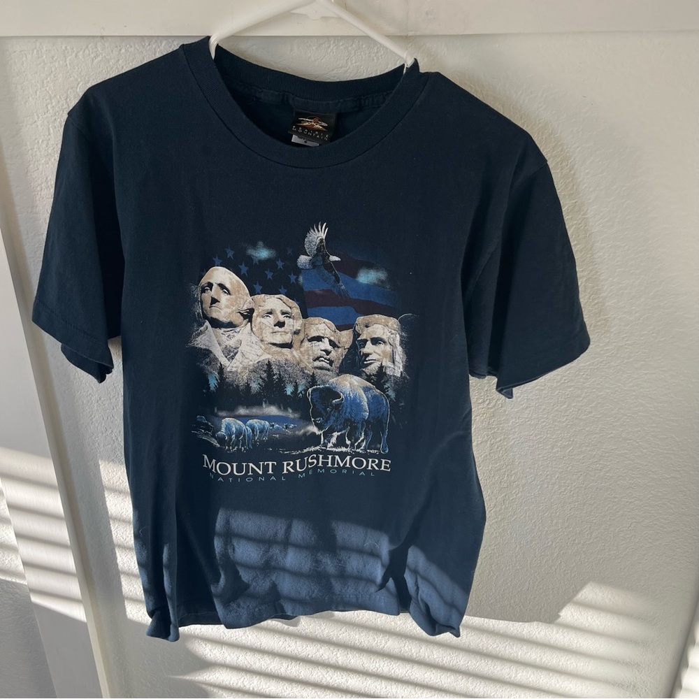 Vintage Prairie Mountain Men's Medium Mount Rushmore T-shirt